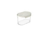 Biesse Plastic Oval Food Storage and Preserving with Cream lid 0.750L-Elmarket-homeappliances